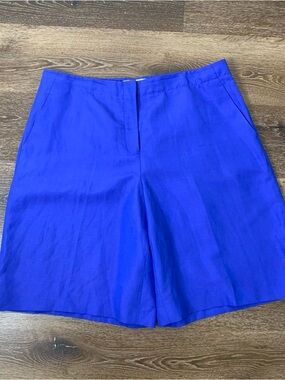 Lafayette 148 New York Royal Blue Bermuda Shorts